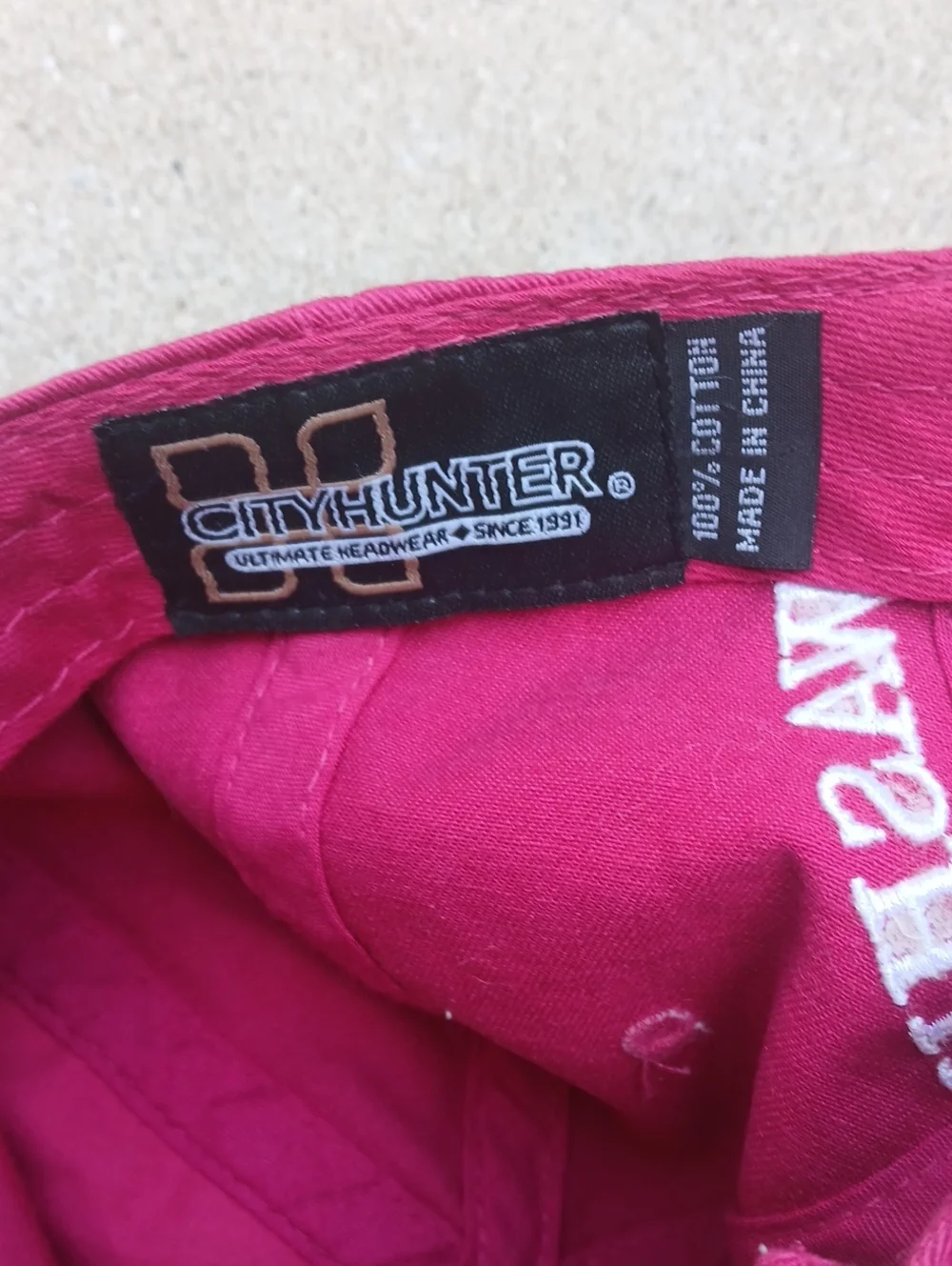 Washington D.C. souvenir baseball cap Hit Pink One Size